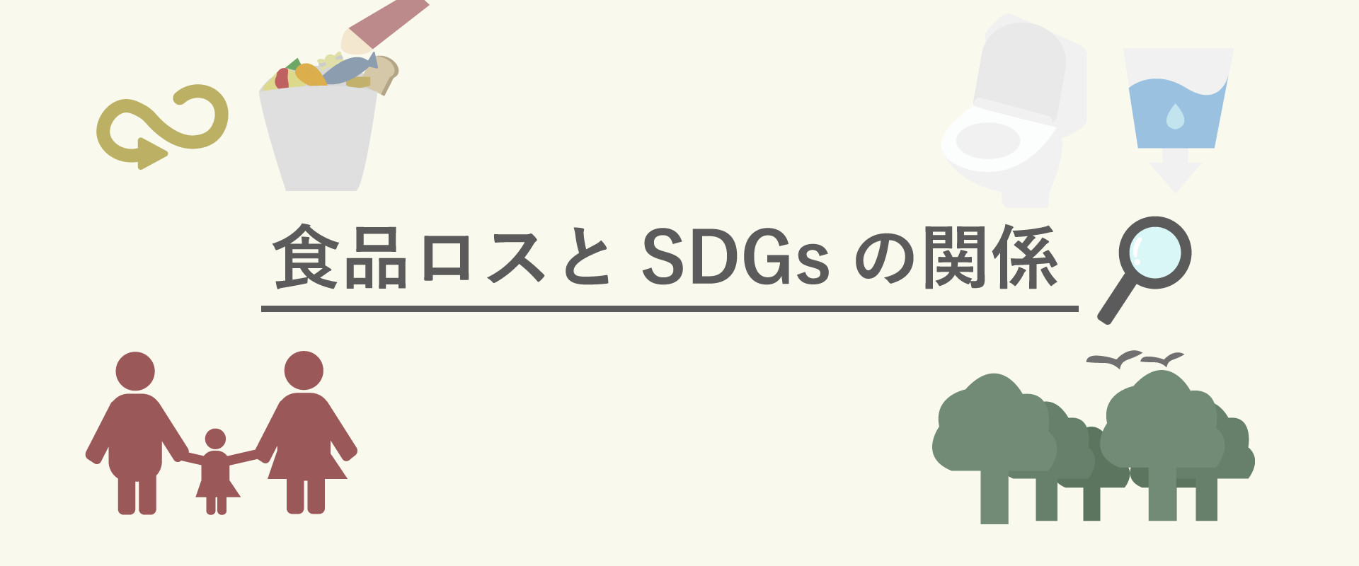 食品ロスとSDGsの関係のメインイメージ