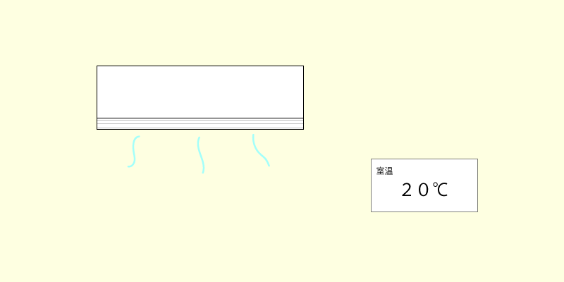 エアコンのイラスト