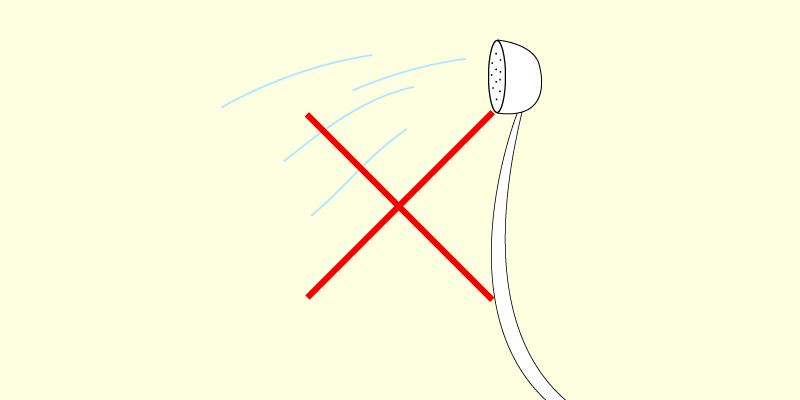 シャワーのイラスト