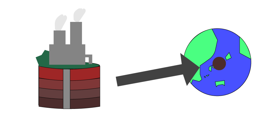 地熱発電を表したイラスト