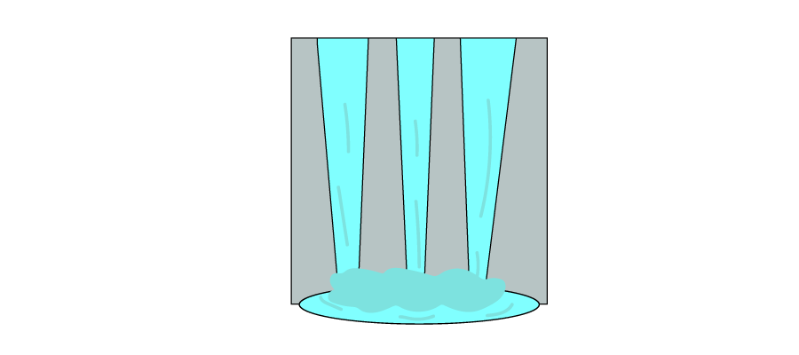 水力発電を表したイラスト