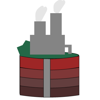 水力発電所のイラスト